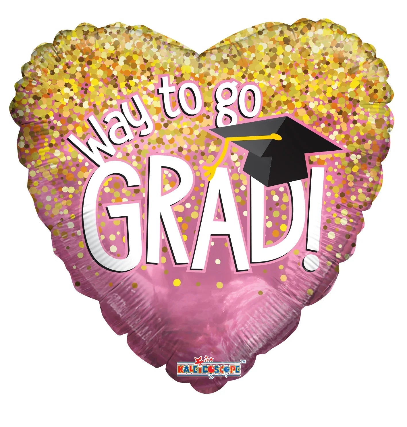 Conver USA 18" Way to Go Grad Pink Foil Balloon-Flat