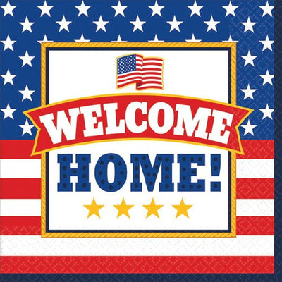 Welcome Home Beverage Napkins (36 Count) - Amscan - Premium Party Distribution