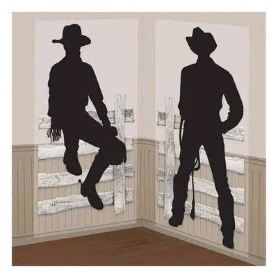 Western Cowboys Child Party 2 Wall Cowboy Scene Setters - Amscan - Premium Party Distribution