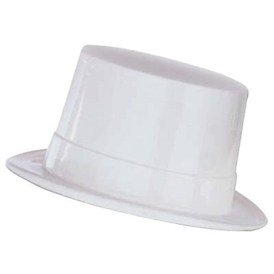 White Plastic Top Hat - Box of 24 - Premium Party Distribution