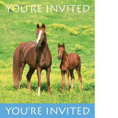 Wild Horses Party Invitations 8ct - Premium Party Distribution
