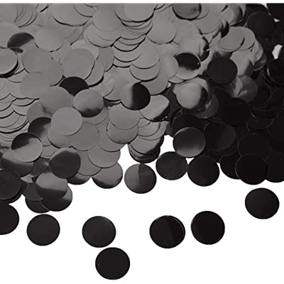 Winner 5/8" Black Foil Confetti 1oz. - Premium Party Distribution