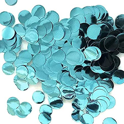 Winner 5/8" Light Blue Foil Confetti 1oz - Premium Party Distribution