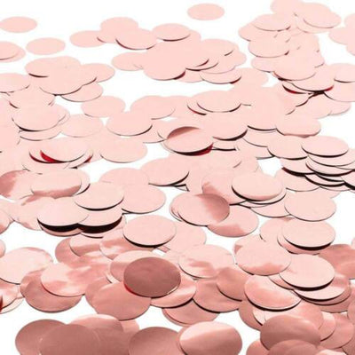 Winner 5/8" Rose Gold Foil Confetti 1oz - Premium Party Distribution