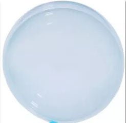 Winner Party 10" Light Blue Bubble Balloon 5ct - Premium Party Distribution