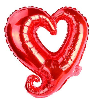 Winner Party 14" Red Hollow Hook Heart Balloon - Premium Party Distribution