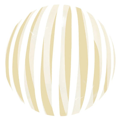 Winner Party 16" Gold Strip Bubble Balloon 1pc - Premium Party Distribution
