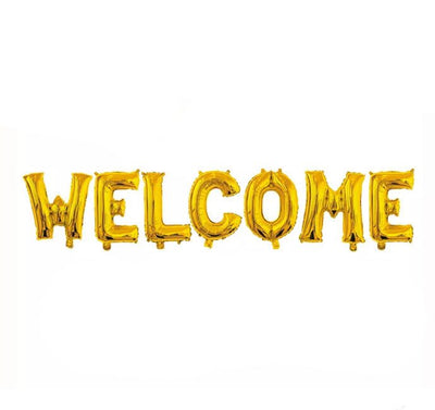 Winner Party 16" Gold Welcome Balloon Banner - Premium Party Distribution