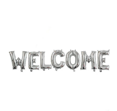Winner Party 16" Silver Welcome Balloon Banner - Premium Party Distribution