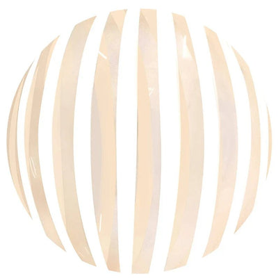 Winner Party 18" Orange Stripe Bubble Balloon - Premium Party Distribution