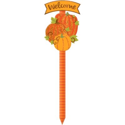 Yard Stake - Glitter Pumpkin - Premium Party Distribution